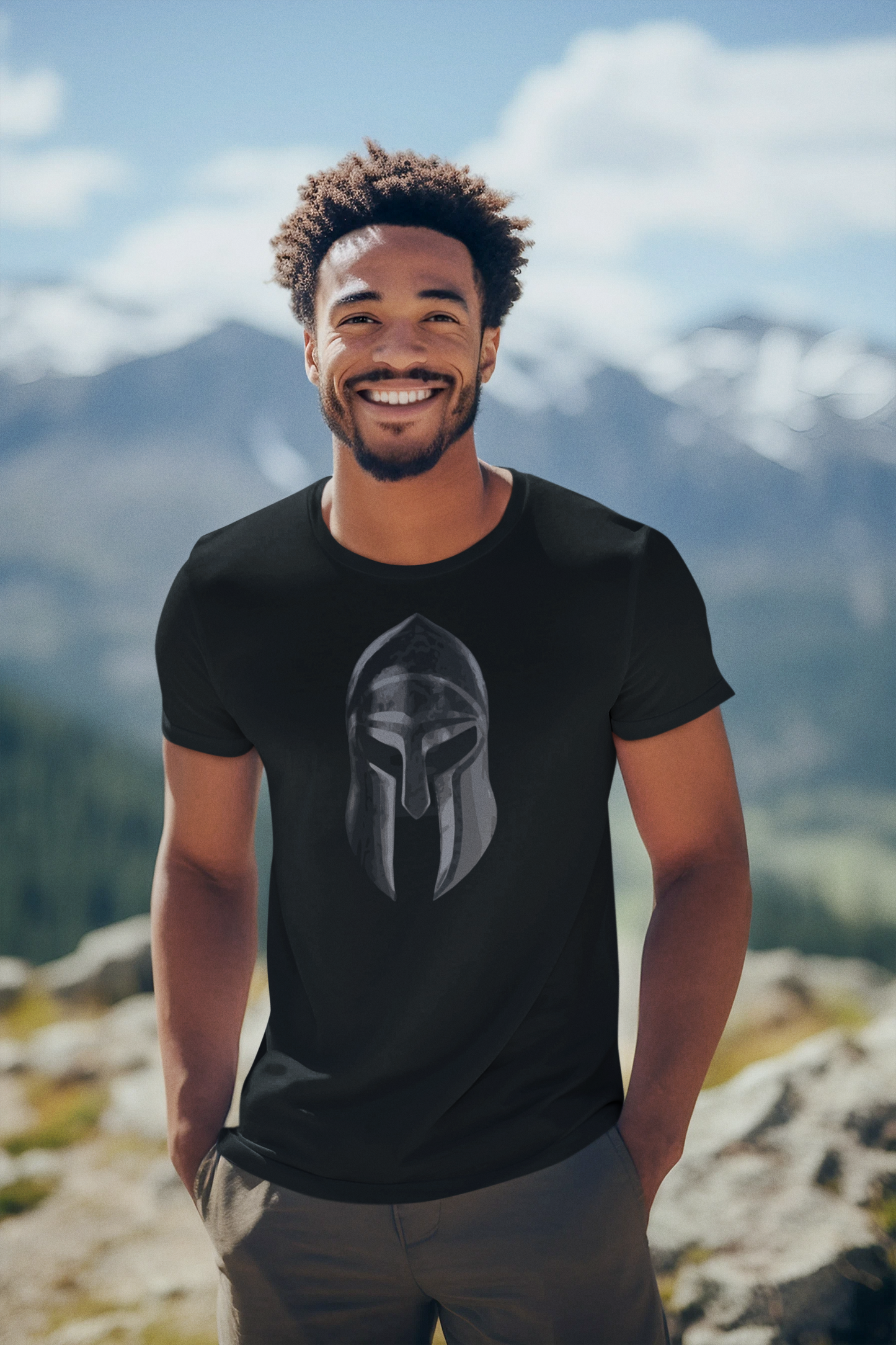 Warrior Ethos T-Shirt -  Spartan Helmet