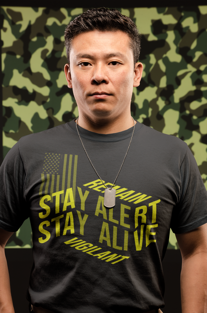 Warrior Ethos T-Shirt -  Stay Alert. Stay Alive
